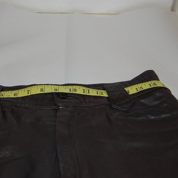 EU 50 🔥 GUCCI by TOM FORD Men's Black Leather Biker Pants Trousers ITALY - Picture 13 of 16